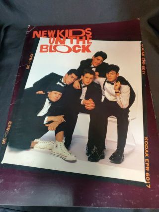 Vintage Kids On The Block Nkotb Giant Poster Book