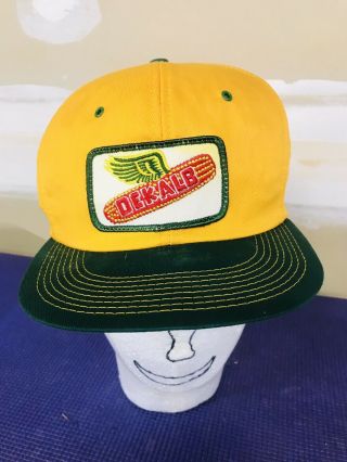 Vintage Dekalb Seeds Patch Farmer Trucker Snapback Hat K Brand Products Cap