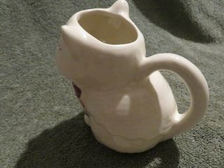 Vintage Shawnee Pottery Kitty Cat Puss ' n Boots Creamer - Pitcher 3