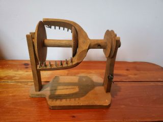 Antique Vintage Primitive Wooden Spinning Spooling Yarn Wheel Part?