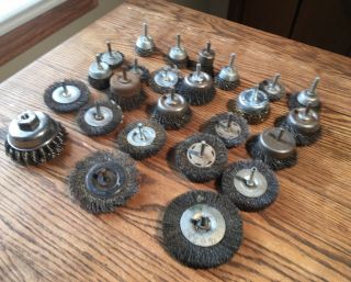 Old Vintage Tools Wire Wheels Buffing Machinist Toolmaker Forge Tool & Die