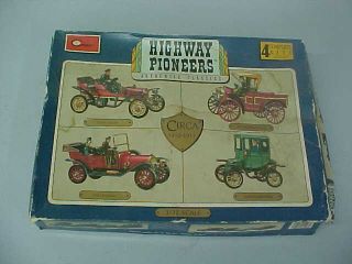 Vtg.  Mini - Craft Highway Pioneers Classic Model Kits (4 Kits In 1 Box) 1503