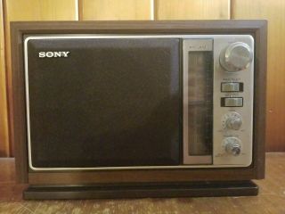 Vintage Sony Am Fm Radio Model Icf - 9740w