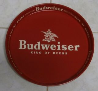 Vintage Bar 13 " Budweiser King Of Beers Metal Serving Tray