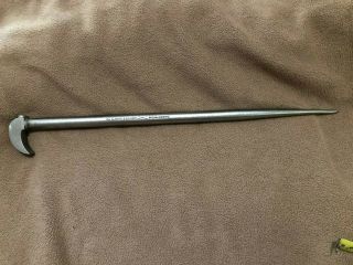 Vintage Craftsman Tools =vv= 16 " Lady Foot Pry Bar Rolling Wedge Alignment Tool