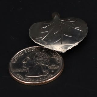 VTG Sterling Silver - STUART NYE Dogwood Tree Leaf Brooch Pin - 2g 3