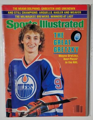 1981 Sports Illustrated Wayne Gretzky Edmonton Oilers Miami Dolphins No Label Ex