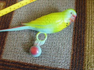 Vintaged 7 " Weighted Parakeet Bird Toy