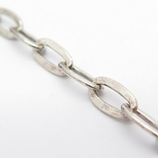 925 Sterling Silver Vintage Rolo Link Bracelet 7 