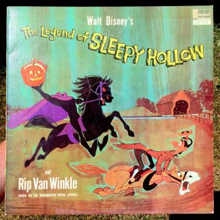 The Legend Of Sleepy Hollow Dq - 1285 Walt Disneyland - Vintage Lp Vinyl Record