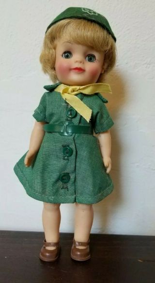 Vintage 1965 Effanbee Girl Scout Doll 8.  5 Inches