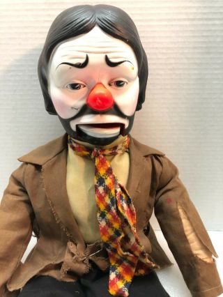 1978 Emmett Kelly Sad Clown Ventriloquist VINTAGE Horsman Doll 2