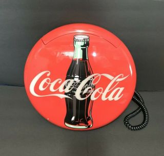 Vintage Coca Cola Retro Corded Stand Up Or Wall Mount Telephone Red 1995
