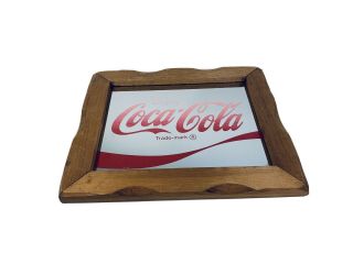 Vintage “enjoy Coca Cola” Mirror Wood Art Sign Coke 12x10