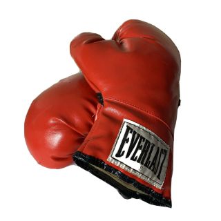 Vintage Everlast Red Boxing Fighting Gloves Set 12 Oz Pre Owned