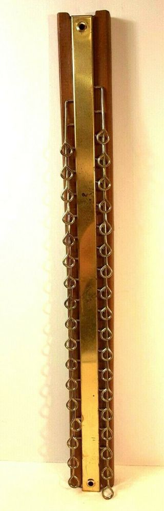 Vintage Tie And Belt Hanger / Jewelry Holder 19 " X 2 " T