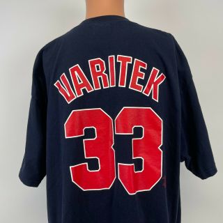 Majestic Jason Varitek Boston Red Sox Jersey T Shirt Vtg 90s Mlb Baseball 2xl
