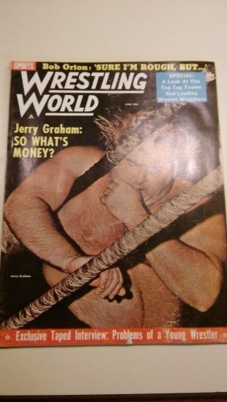 Wrestling Wwwf Nwa 1964 World Revue Awa Vintage Orton Sheik Funk Graham Ladies