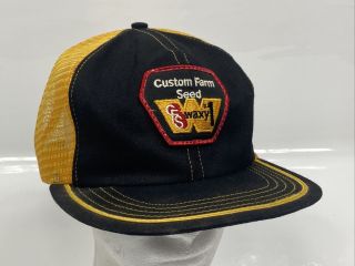 Vintage Custom Farm Seed Trucker Hat Cap Snapback Mesh Made In Usa Baseball Punk