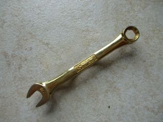 Vintage Snap On Tools Gold - Tone Wrench Tie Bar Clasp,  Money Clip,  Hat Clip 3 1/8