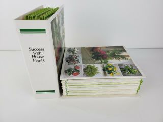 Set Of 2 Vintage Binders Of Success With House Plants Cards 1985 Vguc
