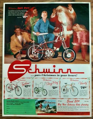 Vintage 1968 Schwinn Apple Krate Stingray Advertisement