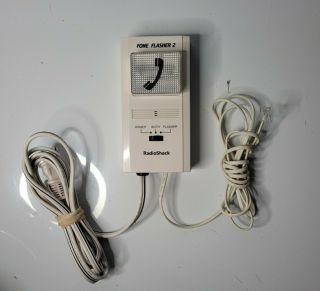 Vtg Radio Shack Telephone Fone Flasher 2 Phone Strobe Light Ringer 43 - 178b