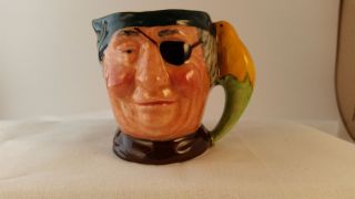 Pirate With Parrot Character - Vintage - Lancaster Sandland Toby Jug Mug