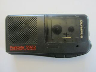 Vintage Olympus Pearlcorder S922 Microcassette Player & Voice Recorder