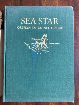 Vintage Signed Sea Star: Orphan Of Chincoteague - Marguerite Henry 1950 Hb/dj