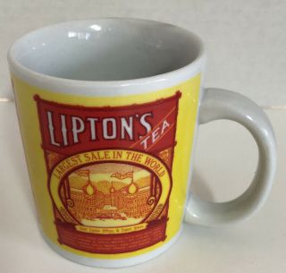 Thomas J.  Lipton Tea Coffee Mug Cup Tin Box Company Vintage