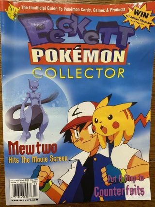 Vtg Beckett Pokemon Collector | Vol 1 4 Issue 4 | Fast Secure Ship