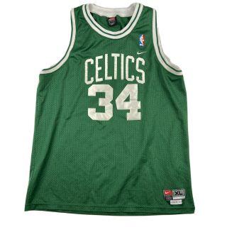 Vintage Nike Paul Pierce 34 Boston Celtics Road Green Jersey Xl,  2 Extra Large