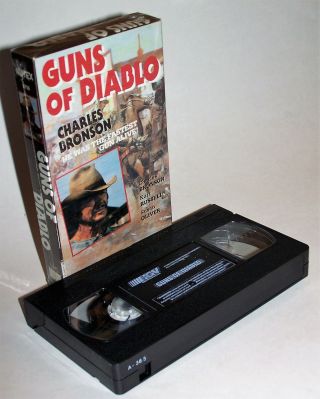 Vintage 1990 Gund Of Diablo Vhs Video Cassette Movie - Charles Bronson