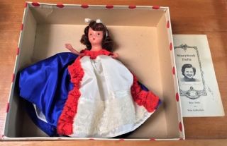 Vntg Nasb A Very Independent Lady July 193 Bisque Doll W/box,  Leaflet Sweet