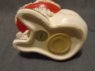 Vintage Japan Porcelain Ceramic Spaghetti Trim Christmas Santa Claus Bank Bell 3