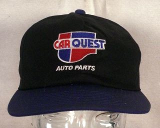 Vtg 90s Nos Nwot Carquest Auto Parts Snapback Hat Cap Trucker Sewn
