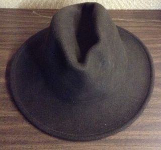 Vtg Turner Hat Co.  American Sportsman Dark Brown Felt Hat Sz Lg