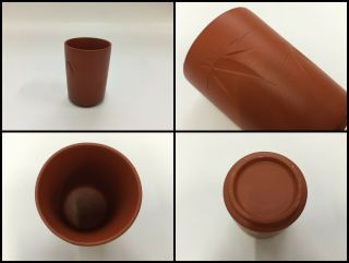 Japanese Pottery Tea Cup Yunomi Vintage Tokoname Ware Bamboo Sencha R1302