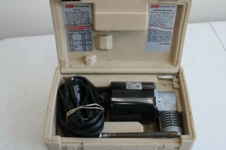 Vintage Coleman Portable Air Compressor Inflate - All 150,  12 Volt W Case M59