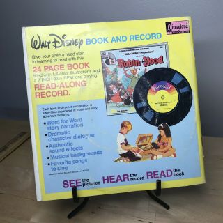 Vtg 1977 Walt Disney Record STORY OF PETER PAN 304 SEE HEAR READ 33 1/3RPM 2