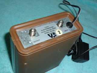 Vintage 1980 ' s TV Top On/Off Premium Cable Box Model CD 442 C&D Electronics 3