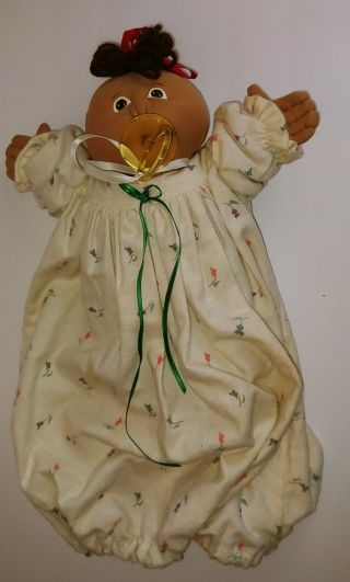 Vintage Faux Fake Cabbage Patch Style Baby Doll Creepy Soft Sculpture Doll 12in