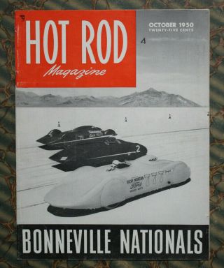 Hot Rod 1950 Streamliner Scta 2nd Bonneville Nats Flathead 1932 Ford V8 Vintage