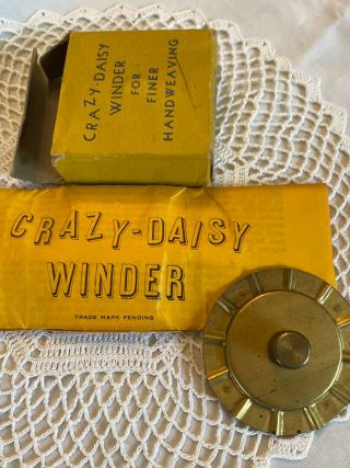 Vintage Crazy - Daisy Winder For Fine Handweaving W/ Instructions