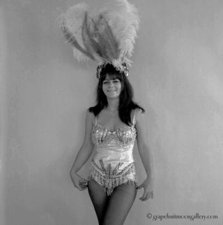 Bunny Yeager 1964 Camera Negative Sextet B - Movie Bud Irwin Costumed Showgirl Fun