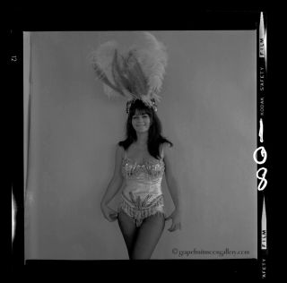 Bunny Yeager 1964 Camera Negative Sextet B - Movie Bud Irwin Costumed Showgirl Fun 2