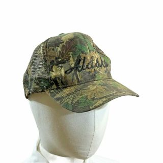 Vintage Otto Hunting Alaska Camouflage One Size Vented Snapback Baseball Cap Hat