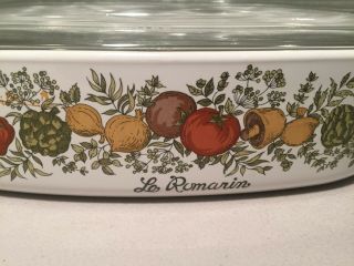 Vintage Corning Ware Le Romaine Spice of Life A - 10 - B with Lid EUC 2