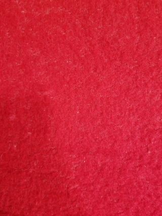 Vintage Wool Blanket Red Satin Trim Bedding 66 